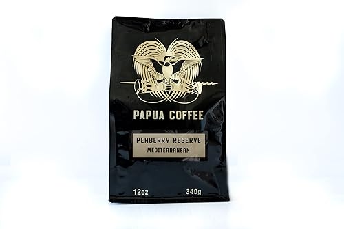 Papua Peaberry Mediterranean Grind Coffee (12oz)