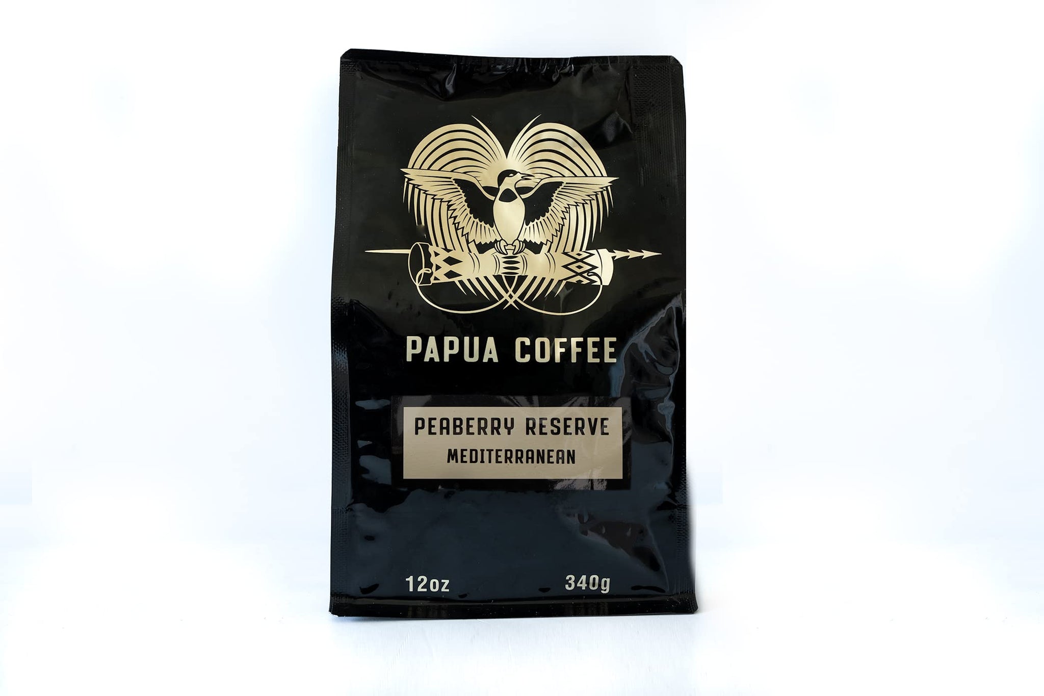Papua Peaberry Mediterranean Grind Coffee (12oz)