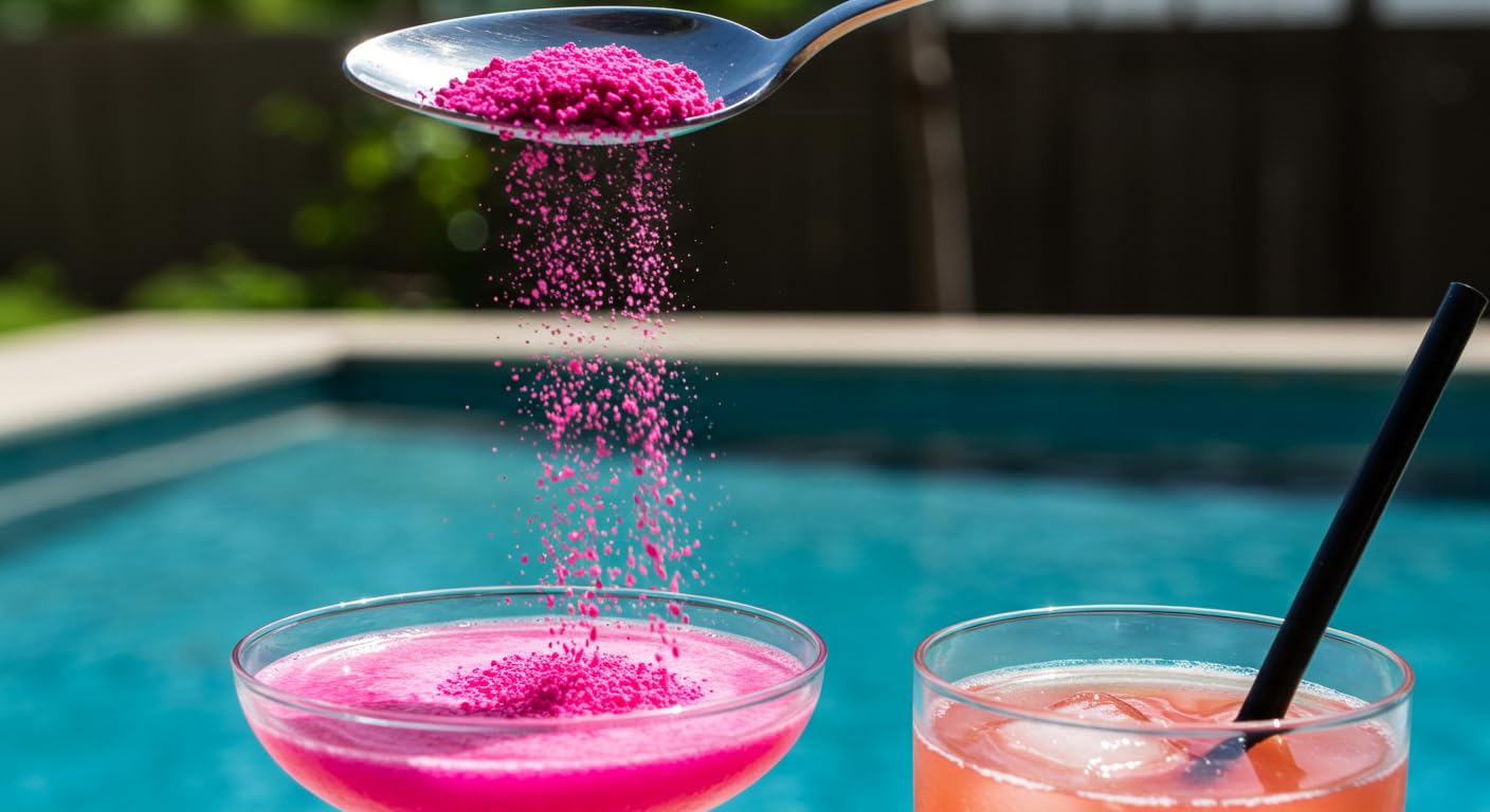 Indus Farms Red Dragon Fruit Powder (Pitaya Powder) - Vibrant Pink Color for Smoothies, Drinks & Baking - Fine Easy-Mix Powder for Natural Coloring