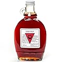Pure Cider Syrup, Vermont Family Farm Made, Sweet, Tangy, Boiled Cider and Pure Maple Syrup Blend, 12 fl oz glass bottle