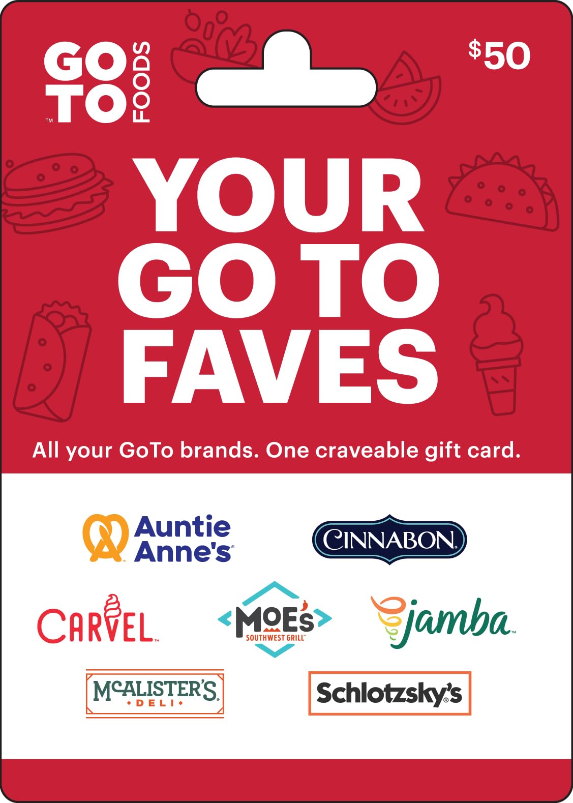 GoTo Foods Physical Gift Card - $50