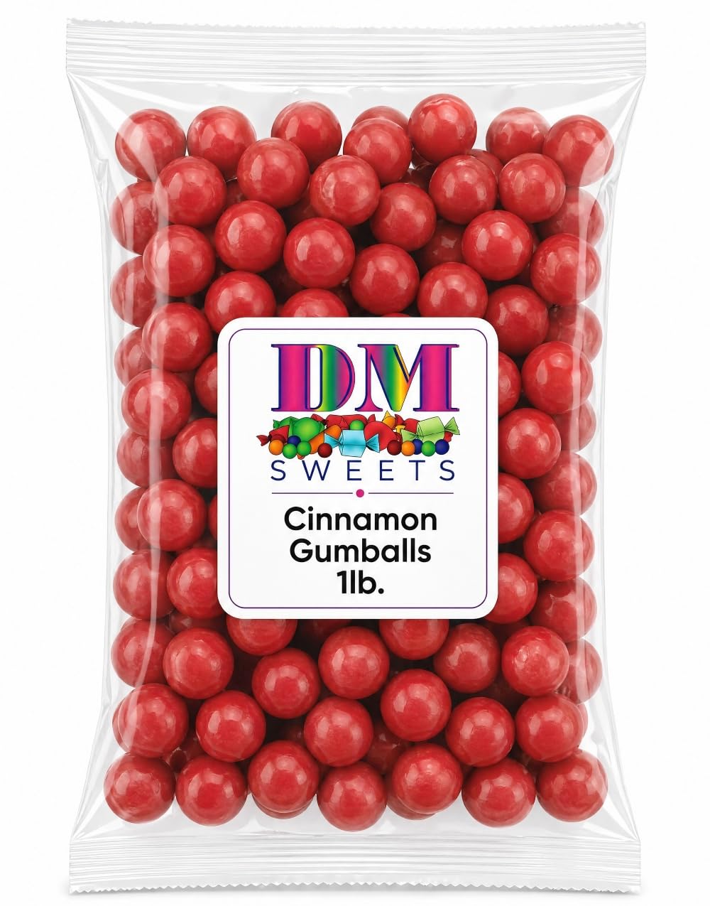 Hot Spicy Sweet Cinnamon Gumballs - 1 lb of Fresh Declious Bright Red Candy Gum Balls