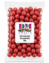 Hot Spicy Sweet Cinnamon Gumballs - 1 lb of Fresh Declious Bright Red Candy Gum Balls