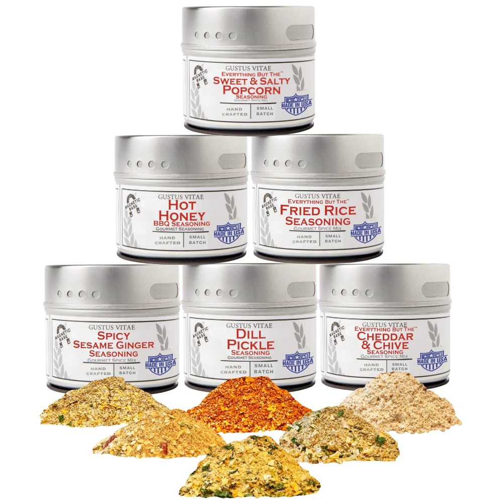 Gustus Vitae | Six Elements of Flavor Seasoning Set | Gourmet Spice Blends