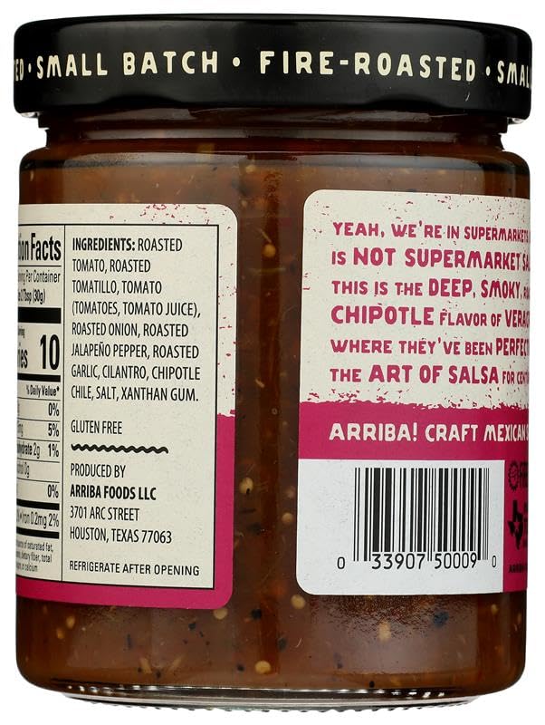 Arriba Salsa Fire Roasted Mexican Chipotle Medium - 16 oz