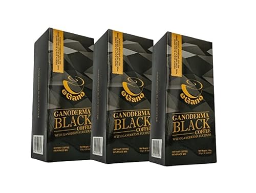 3 Boxes Premium eGano Ganoderma Black Coffee Instant Coffee With Ganoderma Lucidum Extract (3.5g x 30 Sachets/Box)