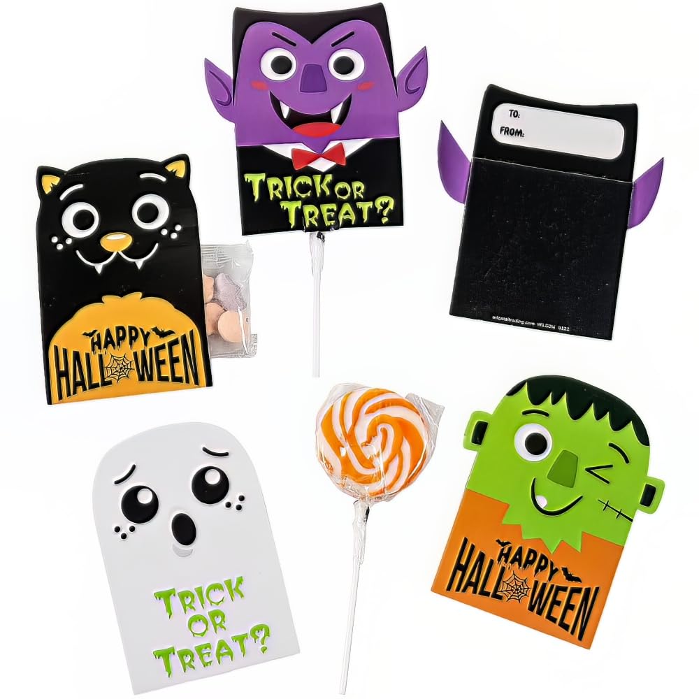 Halloween To/From Lollipop Covers - 24 Pieces