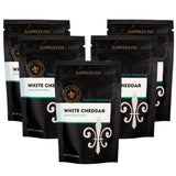 White Cheddar Popcorn Seasoning | Real Gourmet Cheesy Low Sodium Popcorn Seasoning | Dell Cove Spices - One Pound Bundle of Five