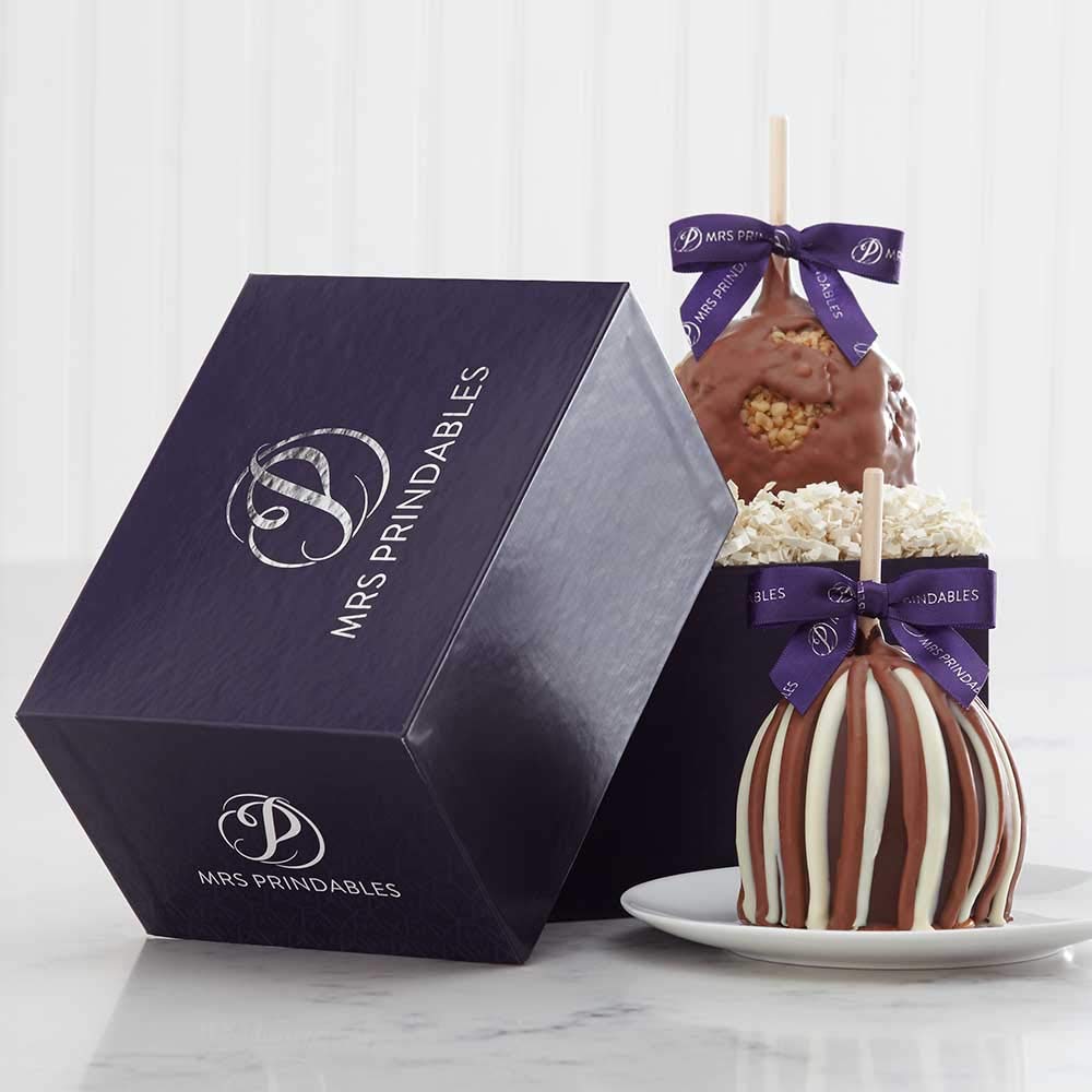 Mrs Prindables Classic Chocolate Covered Caramel Apple 2-Pack