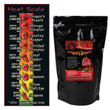 Magic Plant Dragon's Breath Pepper Whole Pods - 1 Lb / 16 oz (Bulk) Intensely Hot Dried Red Chiles - 1.2M to 2M+ SHUs, No Additives