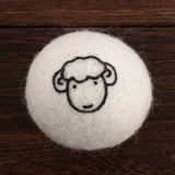 2Pcs Wool Dryer Balls, Natural Fabric Softener Alternative, Reusable Laundry Balls for Static and Wrinkle Reduction