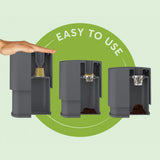 Dualit EcoPress Duo Max Aluminium Coffee Capsule Recycling Tool Premium Eco Friendly Tool Original Size Capsules & Coffee Grounds