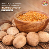 Angel Brand Ground Nutmeg 2 oz Bottle- Premium Rich and Aromatic Taste of Carefully Selected Nutmeg Ground - Versatile and Powerful Spice for