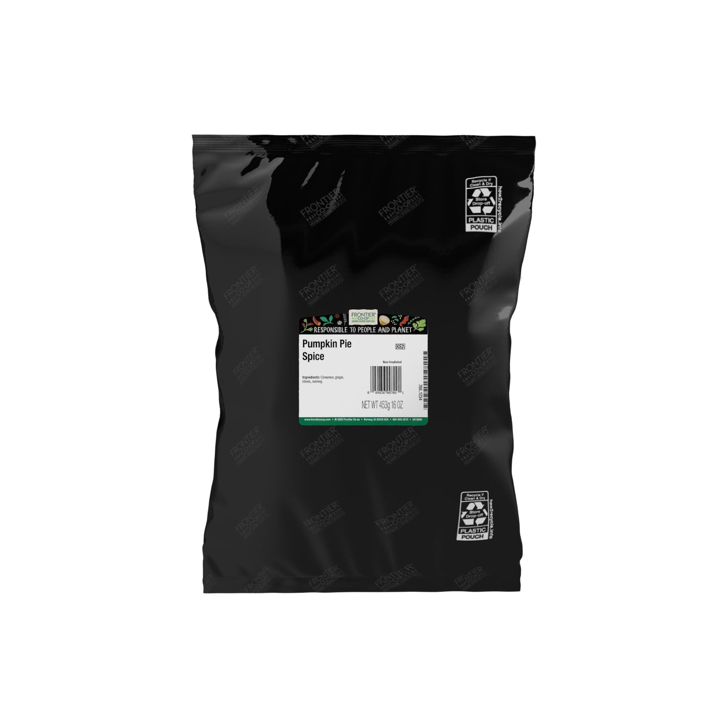 Frontier Co-op Pumpkin Pie Spice, 1-pound Bulk Bag, Nutmeg, Cloves, Ginger & Cinnamon, Enhances Tea, Seasoning, Kosher