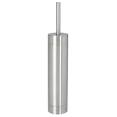 Bath Bliss Toilet Brush with Weighted Base | Slender Design | 360 Degree Brush | Bathroom Cleaning | Stainless Steel