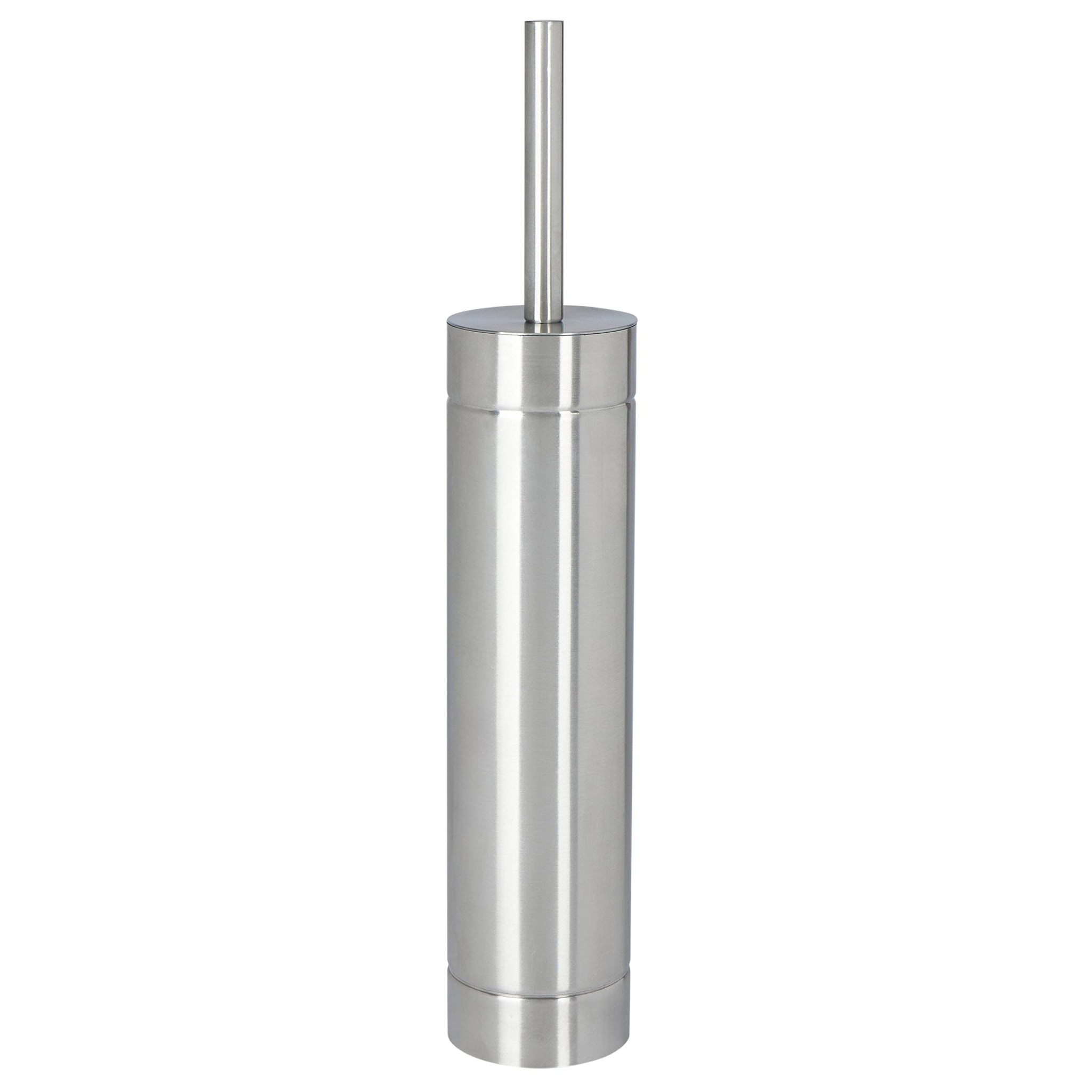 Bath Bliss Toilet Brush with Weighted Base | Slender Design | 360 Degree Brush | Bathroom Cleaning | Stainless Steel