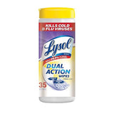 Lysol Dual Action Disinfecting Wipes, Citrus Scent, 35 Count (Case of 12)