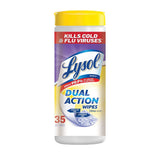 Lysol Dual Action Disinfecting Wipes, Citrus Scent, 35 Count (Case of 12)