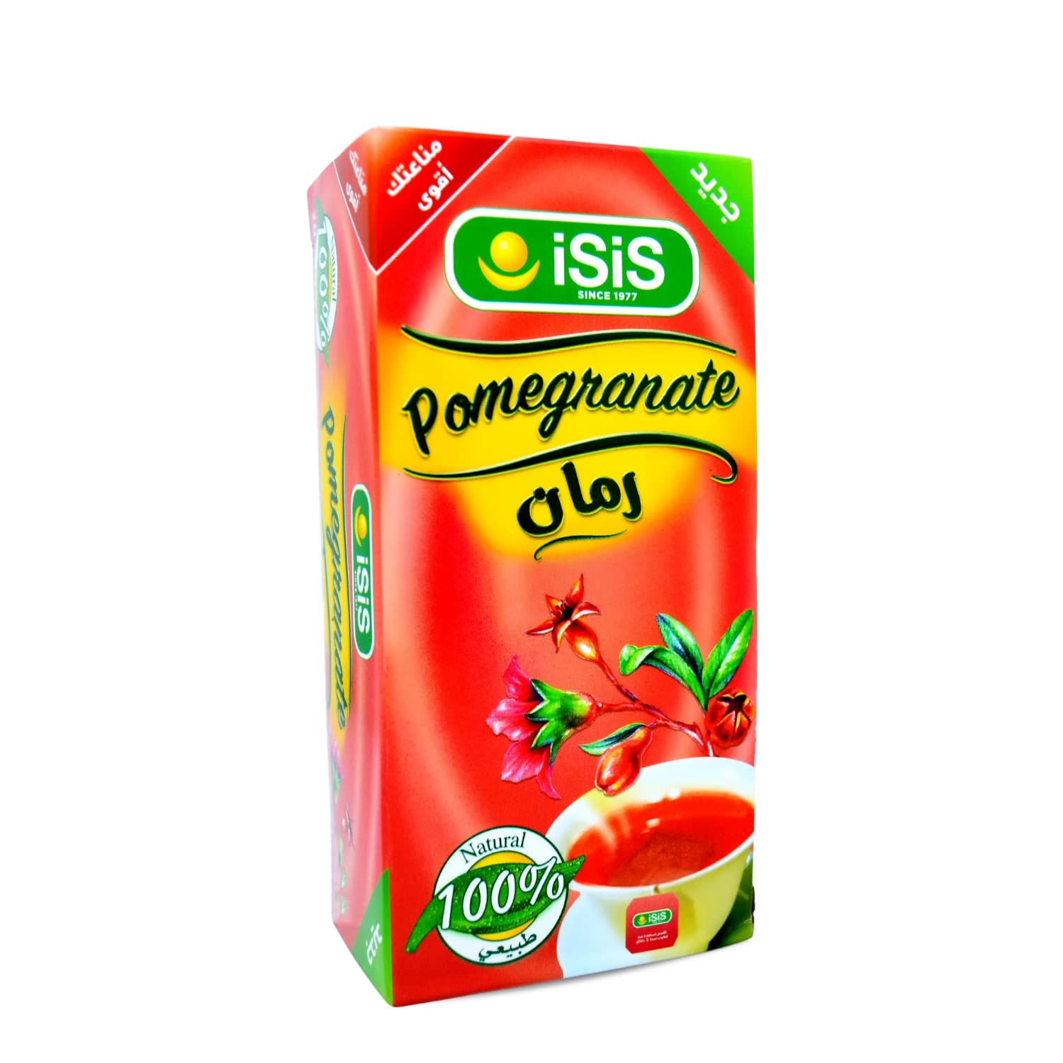 Isis Natural Drink Herbal Pomegranate Tea Bags Isis Herbals Herb Herbs No Caffeine No Artificial Flavors No Additives Coloring Non Gmo Kosher Halal