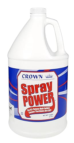 Crown Spray Power All-purpose Multi-surface Cleaner, 1 Gal | Essential To Help With Messes | Dissolves Most Soils & Stains | Spray-on & Wipe-off