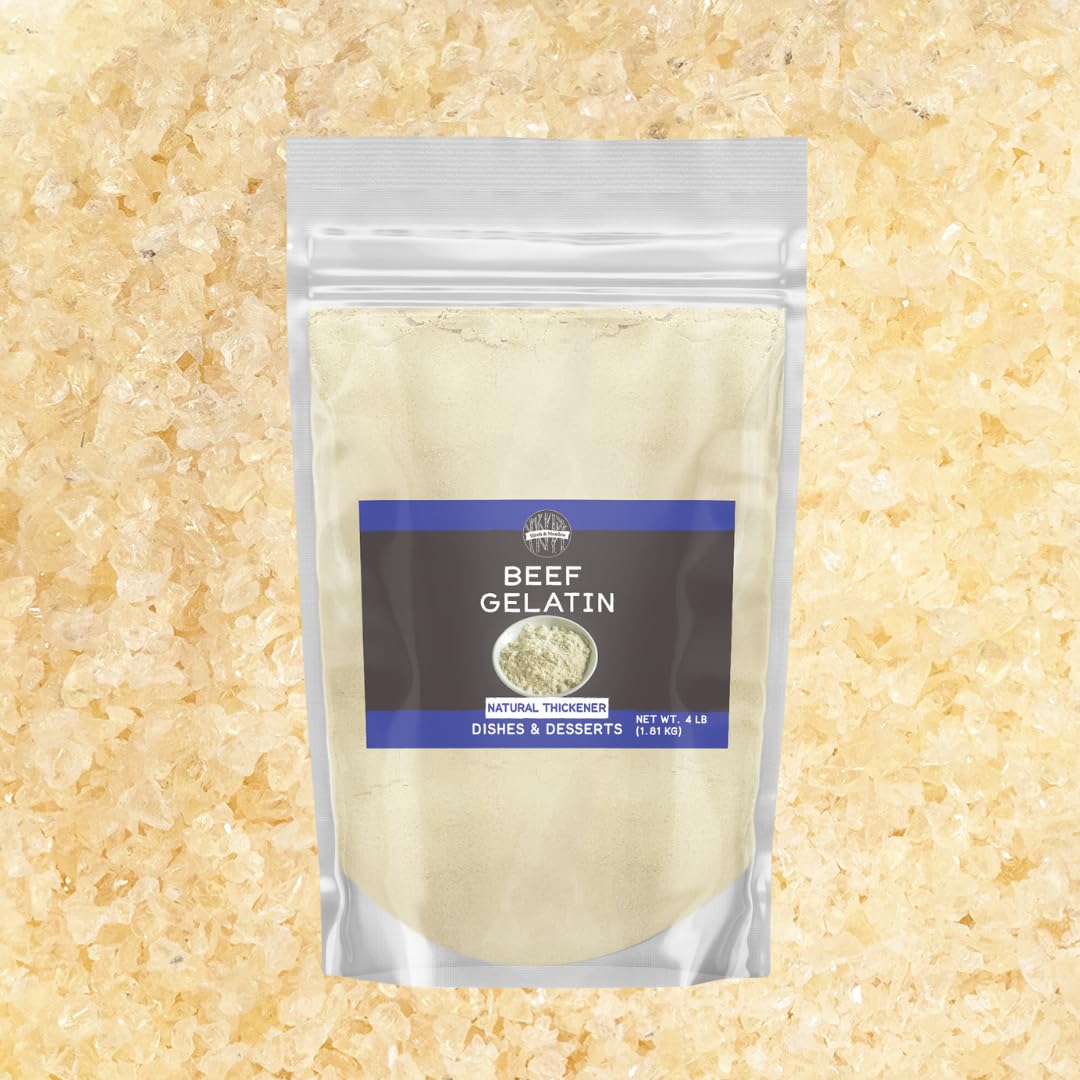 Birch & Meadow Beef Gelatin, 4 lb, Desserts & Dishes, Versatile, Thickening Agent