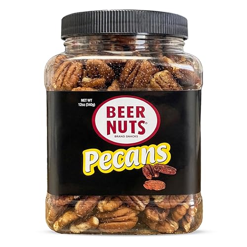 Beer Nuts Sweet and Salty Pecans, Unique Beer Nuts Flavor, Protein, Pralines, and Pie, Perfect for Holidays, Making Quality American Made Snacks Since