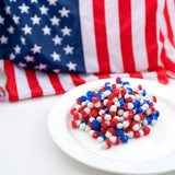 Candy Retailer JuJu Drops, Red White and Blue, 4th of July Theme, 1 Pound
