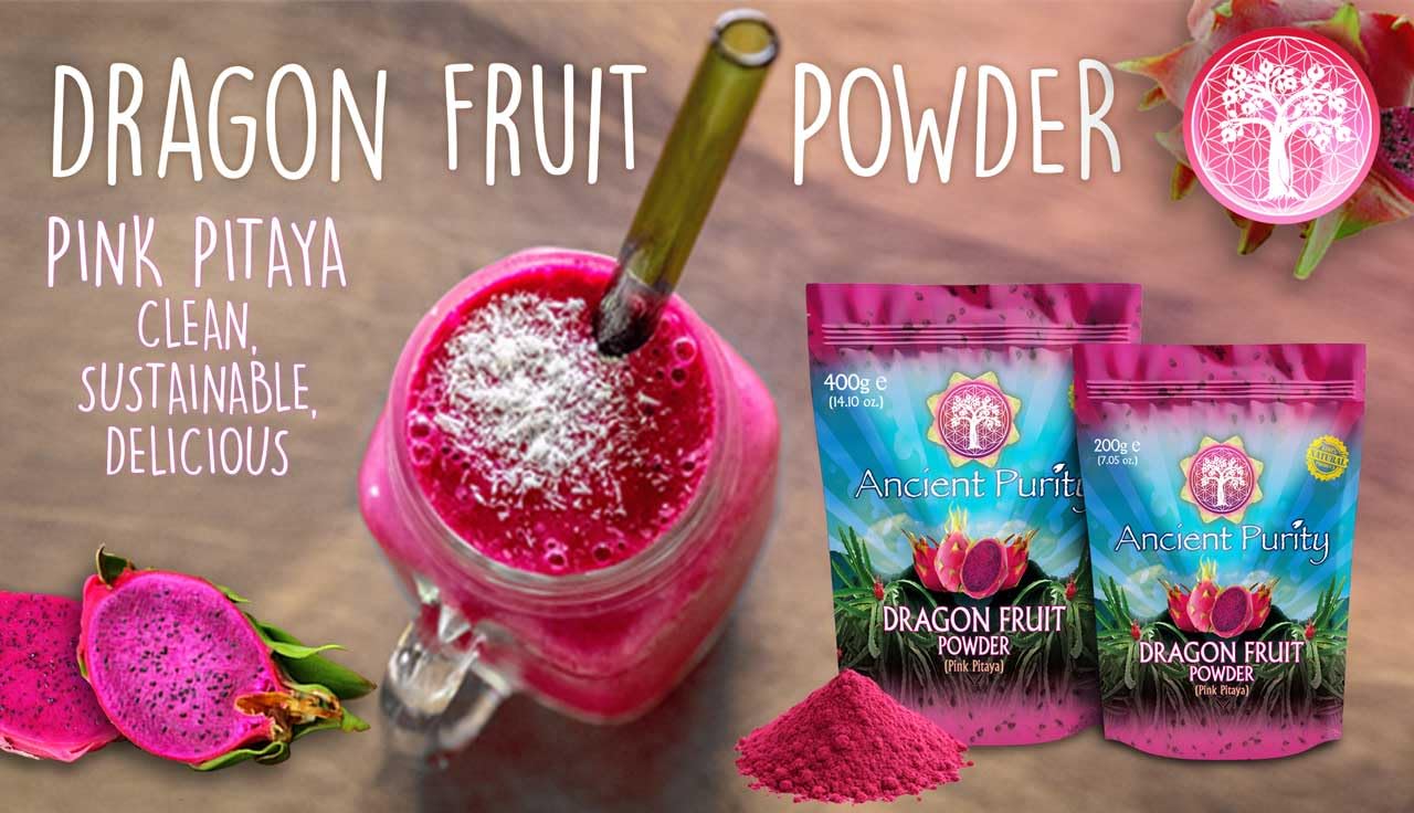 Dragon Fruit Powder (Red) Pink Pitaya 200G