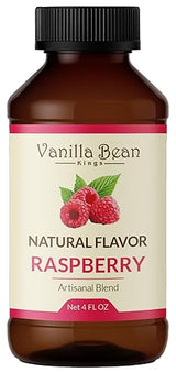 Pure Raspberry Extract for Baking and Flavoring - 4 OZ - Premium Quality Natural Flavors for Baked Goods, Desserts, & Cooking