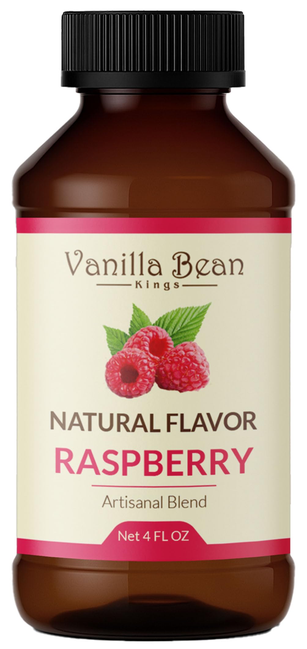 Pure Raspberry Extract for Baking and Flavoring - 4 OZ - Premium Quality Natural Flavors for Baked Goods, Desserts, & Cooking
