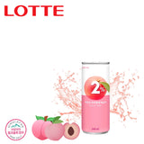LOTTE 2% Soft Drink Peach/Plum Variety (240ml/Pack) (Peach, 12 Cans)