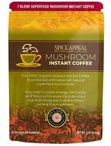 Spice Appeal Mushroom Instant Coffee blended with 7 superfood herbals & mushrooms, 35 Servings, 2.47 oz