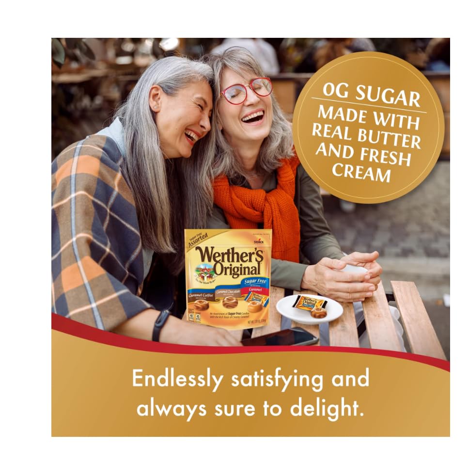 Werthers Original Hard Candy (7.70 OZ (Pack of 1) | Individually Wrapped Hard Sugar Free Caramel Candy |