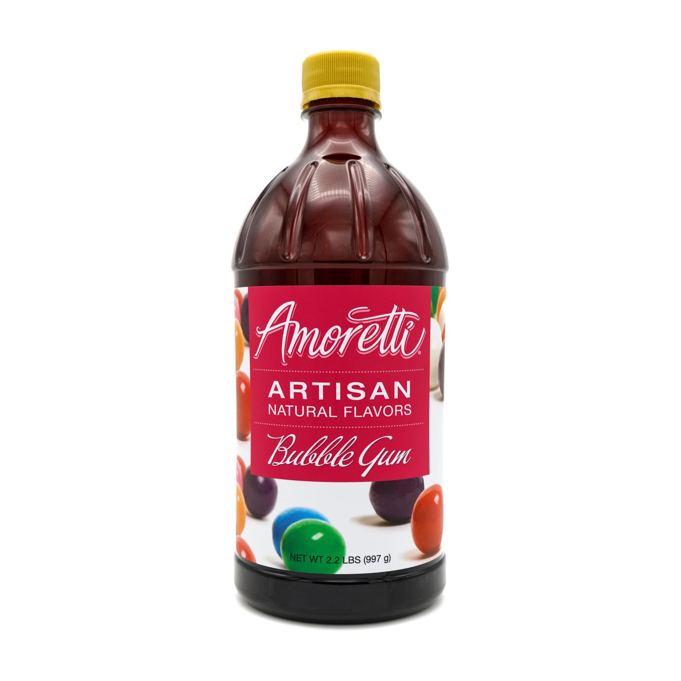 Amoretti - Natural Bubble Gum Artisan Flavor Paste, 8 oz, Perfect For Ice Cream, Beverages, Cakes, and more, Preservative Free, Vegan, Gluten Free, No