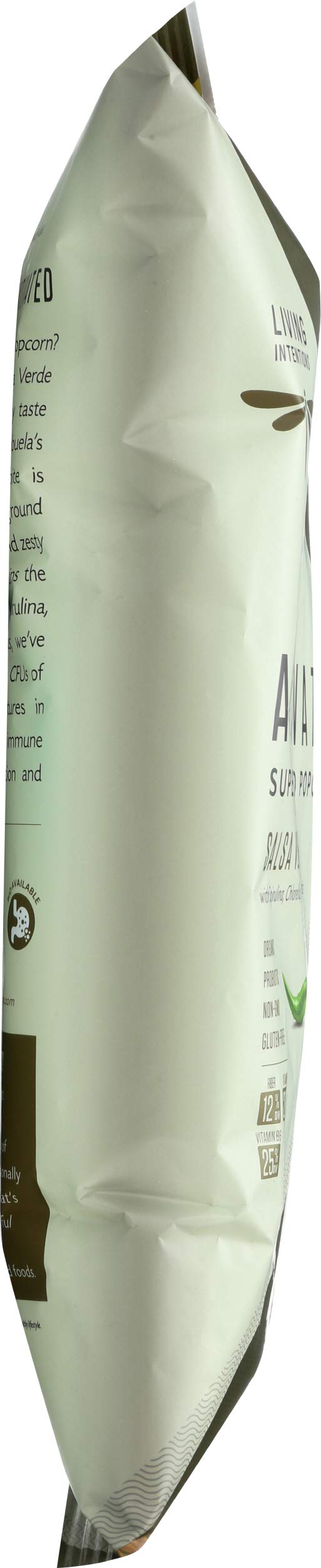 Living Intentions Organic Superfood Popcorn - Salsa Verde - NonGMO - Gluten Free - Vegan - 4 Ounce Unit