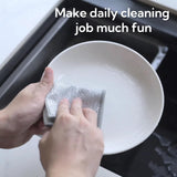 Giubog 6 Pcs New Upgrade 3-Layer Metal Dish Cloth,Non Scratch Wire Dishcloth,Steel Wool Scrubber,Kitchen Cleaning DishRags,Sinks,Dishes,Stove Top.