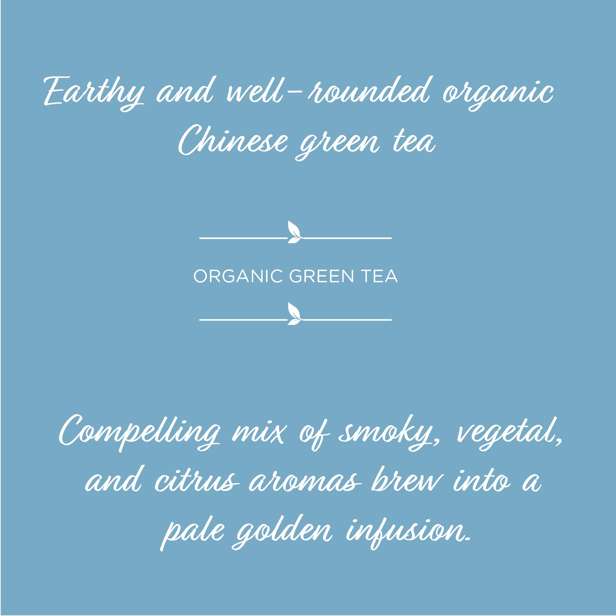 The Tea Spot Organic Clouds and Mist Green Tea | Yunwu Organic Green Tea with Smoky, Vegetal, and Citrus Aromas | 15 Tea Bags