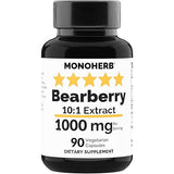 MONOHERB Bearberry Extract 1000 mg - 90 Vegetarian Capsules