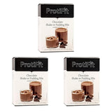 PROTIFIT - High Protein Chocolate Pudding & Shake Mix 3 Pack, 15g Protein, Low Calorie, Low Fat, Low Carb, Aspartame Free, Idea Protein Compatible
