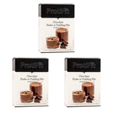 PROTIFIT - High Protein Chocolate Pudding & Shake Mix 3 Pack, 15g Protein, Low Calorie, Low Fat, Low Carb, Aspartame Free, Idea Protein Compatible