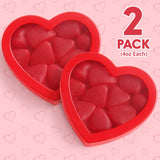 Juju Hearts Gummy Candy, 2 Heart Shaped Boxes of Fathers Day Candy Bulk 4oz Each, Perfect Gummy Hearts for Sharing with Friends, Classmates & Loved