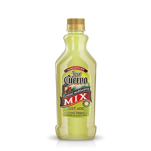 Jose Cuervo Classic Lime Margarita Mix, 33.8 fl oz (Pack of 12)