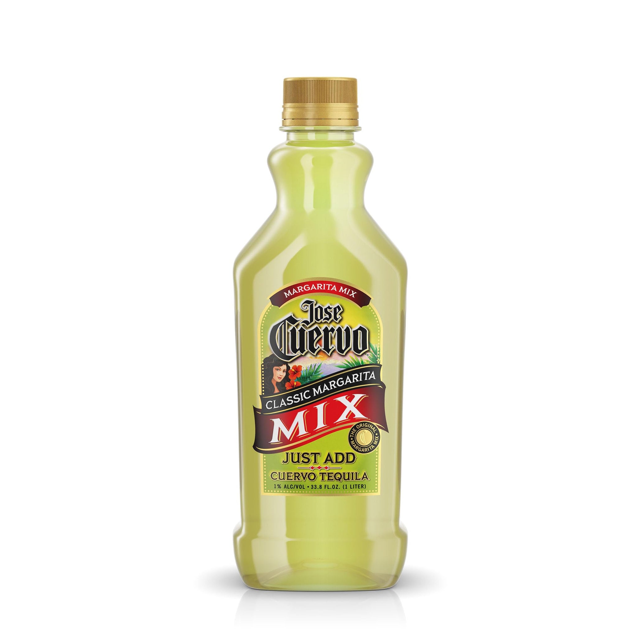 Jose Cuervo Classic Lime Margarita Mix, 33.8 fl oz (Pack of 12)