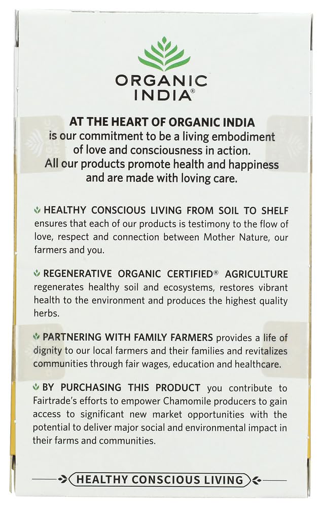 Organic India Organic Chamomile Tea, 18 CT