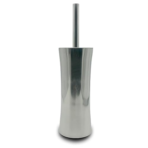 Vince Camuto Toilet Bowl Brush with Holder, Durable Bathroom Cleaning Tool, Modern Design for Easy Toilet Maintenance, Bathroom Cleaner Brush