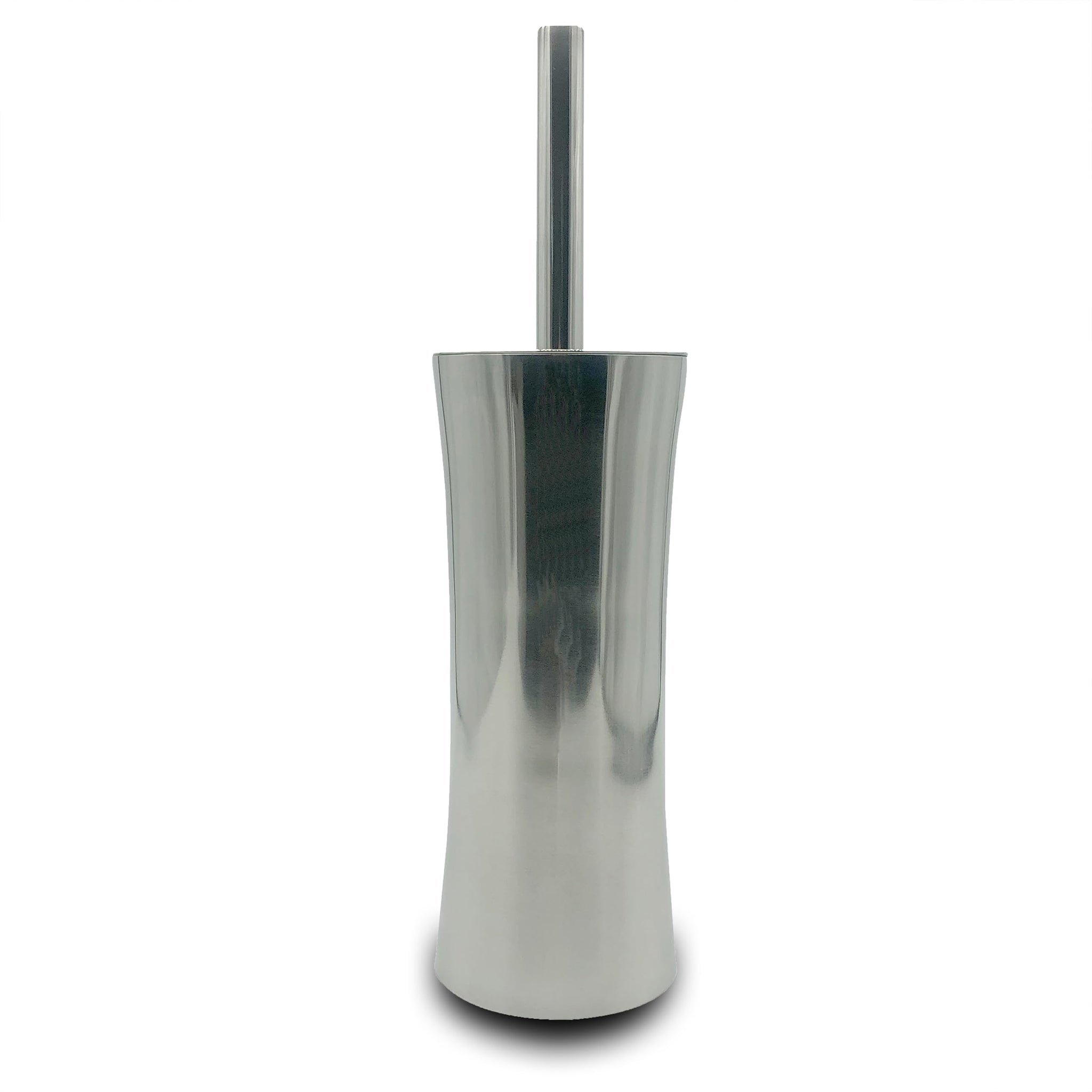 Vince Camuto Toilet Bowl Brush with Holder, Durable Bathroom Cleaning Tool, Modern Design for Easy Toilet Maintenance, Bathroom Cleaner Brush