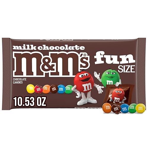 M&M'S Milk Chocolate Fun Size Candy Bag, 10.53oz