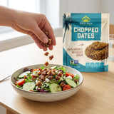 Royal Palm Chopped Dates | 16oz - 100% Natural & Pitted, Non-GMO, Kosher, No Added Sugar, Dried Fruit - Ideal for Baking, Cooking, & Snacking