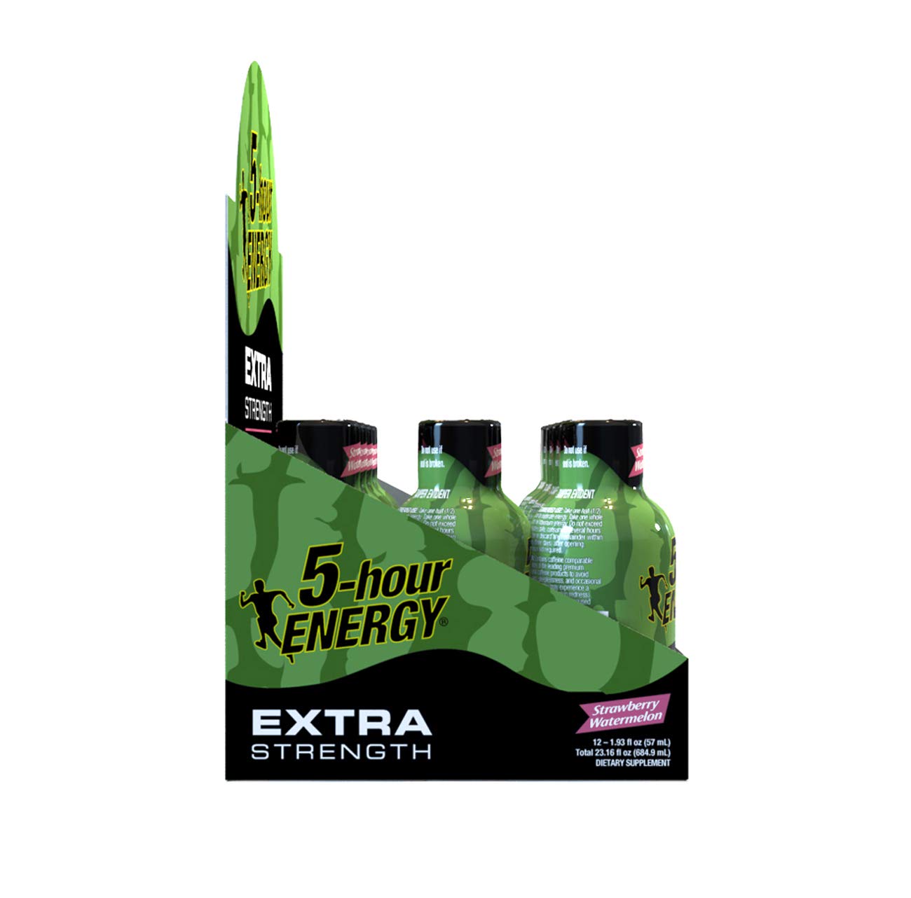 5-hour ENERGY Shot, Extra Strength, Strawberry Watermelon, 1.93 Ounce, 12 Pack