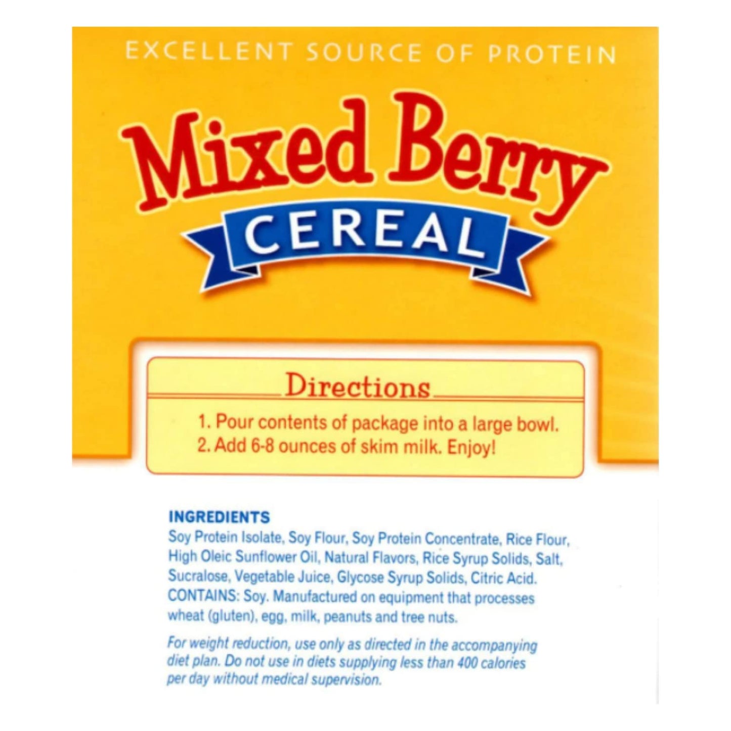 FITWISE - High Protein Cereal, 15g Protein, Low Sugar, Ideal Protein Compatible, 7 Servings Per Box (Mixed Berry)